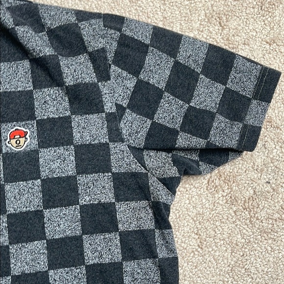 Trukfit Checkered Gray T-Shirt with Logo Patch - Picture 4 of 6